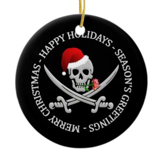 Pirate Christmas ornament - customizable ornament