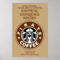Pirate Coffee Poster posters