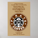 Pirate Coffee Poster