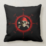 Pirate Compass Rose Throw Pillows