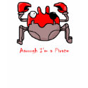 pirate crab t-shirts