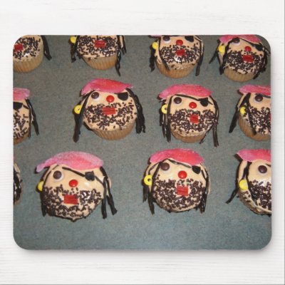 Pirate Cupcake Mouse Pad by Murphie82