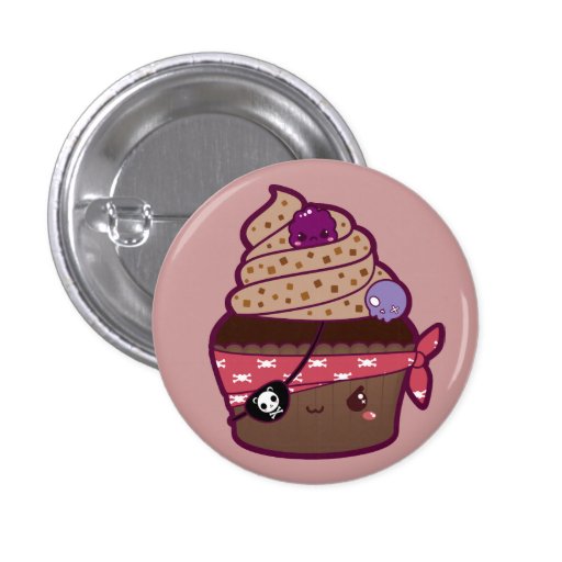 Pirate Cupcake Pin