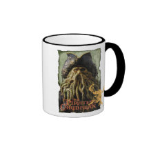 Pirate Davy Jones with Skull Disney Coffee Mug