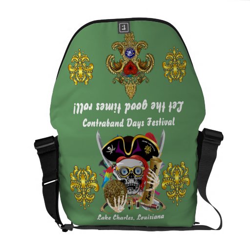 Pirate Days Dual Logo Bicentennial  Pls View Notes Messenger Bags