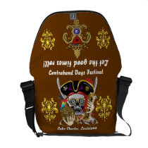 Pirate Days Dual Logo Bicentennial  Pls View Notes Messenger Bag