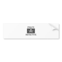 Pirate Detective Bumper Stickers