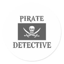 Pirate Detective Stickers