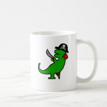 Pirate Dinosaur Coffee Mugs