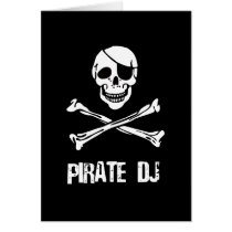 Pirate DJ Greeting Cards