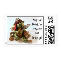 Pirate Dragon- Postage Stamp