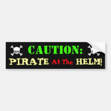 Pirate Driver Bumper Stickers