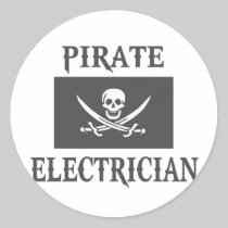 Pirate Electrician Stickers