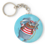 Pirate Elephant Keychain