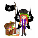 Pirate Faery - Mad Morgan Rackham T-Shirt by KirstenEdwards Pirate Faery - Mad Morgan Rackham T-Shirt