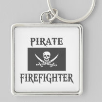 Pirate Firefighter Keychain