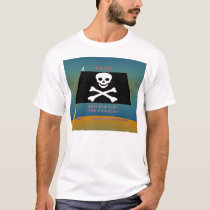 Pirate Flag (front) t-shirts