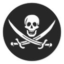 Pirate Flag of Calico Jack stickers by sqarehead Pirate Flag of Calico Jack stickers