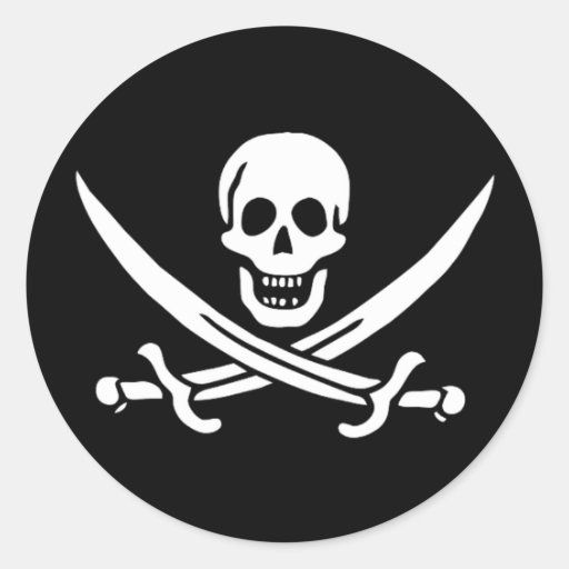 Pirate Flag of Calico Jack Stickers