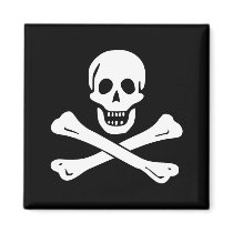 Pirate Flag of Edward England Refrigerator Magnets