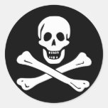 Pirate Flag of Edward England Round Stickers