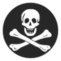 Pirate Flag of Edward England stickers by sqarehead Pirate Flag of Edward England stickers