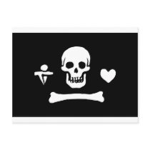 Pirate Flag of Stede Bonnet Postcard