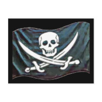 Pirate-Flag postcards