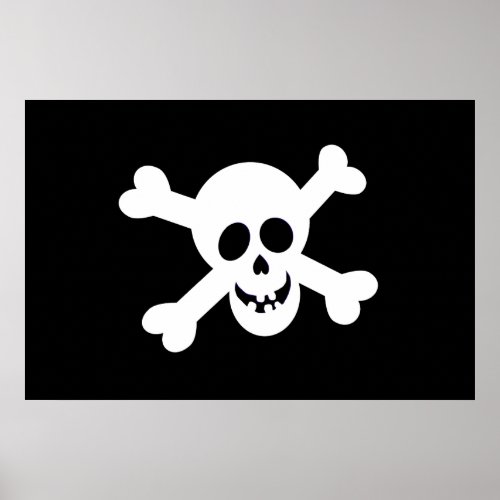 Pirate Flag Poster print