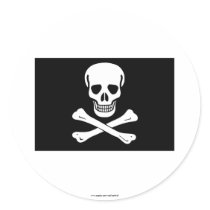 Pirate Flag stickers by Vexillophile Pirate Flag stickers