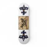 Pirate Fleur-de-lis Custom Skateboard
