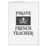 Pirate French Teacher Greeting Card