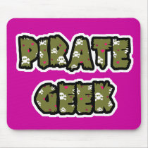 Pirate Geek mousepads by geekme Pirate Geek mousepads