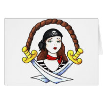 Pirate Girl cards by hyperspaz Pirate Girl cards