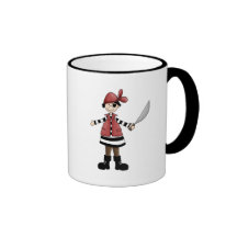 Pirate Girl Coffee Mugs