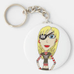 Pirate Girl Keychain