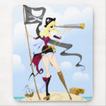 Pirate Girl Mousepad