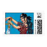 Pirate Girl with Sword Stamp by Al Rio