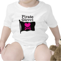 Pirate Girrrl Baby Creeper