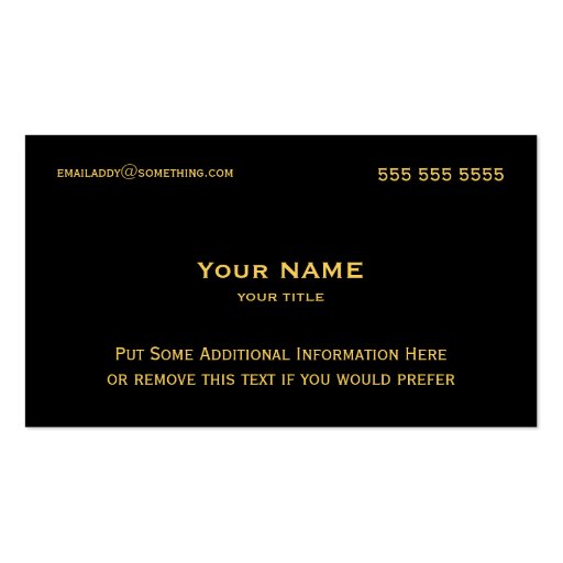 Pirate Gold Business Card