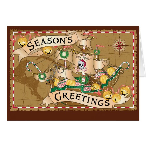 Pirate Greetings Card Zazzle