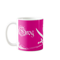 pirate grog in pink design coffee mug