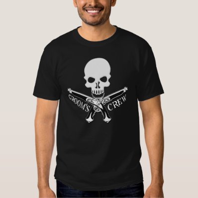 Pirate Groom&#39;s Crew Dark T-Shirt