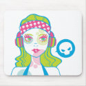 Pirate Gurl Mousepad by funkee Pirate Gurl Mousepad