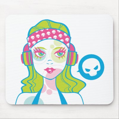 Pirate Gurl Mousepad by funkee