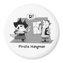 Pirate Hangman Magnet by adrianropp Pirate Hangman Magnet