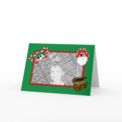 Pirate Holiday Card Template (Design#2) by screwballgraphics