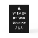 Pirate Humor Birthday Card card