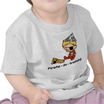 Pirate in Training baby t-shirt by tshirtfun