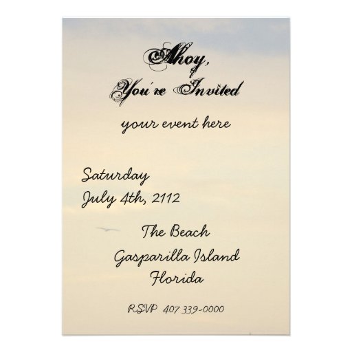 Pirate Invitation